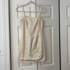 Revolve About Us white snake, skin pattern, dress size xs